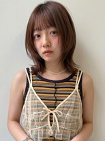 ヴェイン 渋谷(vain)&nbsp;外ハネボブ 顔周りカット 韓国ヘア 20代 前髪カット レイヤー