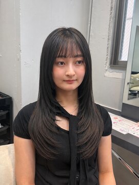 ドットニュー 横浜店(dot.nyu) 【艶カラー×顔周りカット】韓国/韓国ヘア/横浜/横浜駅/学割