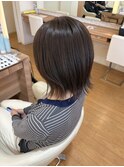 レイヤーボブ/グレージュカラー