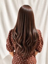 ココカラヘアー ニコ(cococara hair nico)&nbsp;レイヤーカット/髪質改善/オリーブグレージュ/顔まわりカット