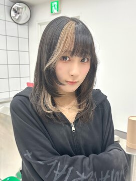 ギア(GEAR.) 少し個性を！【三ノ宮で作る】顔まわりデザインブリーチカラー♪