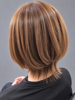 ソラヘアー(SORA hair)&nbsp;丸みショートボブ×ハニーブラウンレイヤー　30代40代