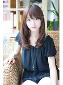 艶めきナチュラルストレート小顔似合わせ