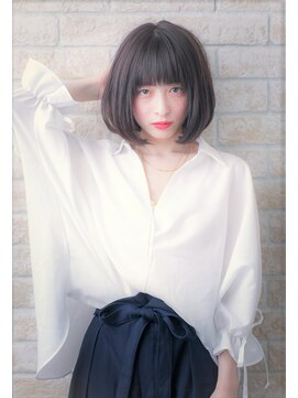 ソア 武蔵小杉(SOAR) 大人かわいい無造作カールとデザインカラー小顔丸みショートボブ