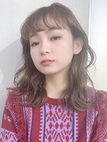 ゆるウエーブ_アッシュブラウンネオウルフ外ハネボブ_37129