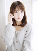 ナル 白山神社参道通り店(nalu)&nbsp;透け感バングのワンカールスタイル