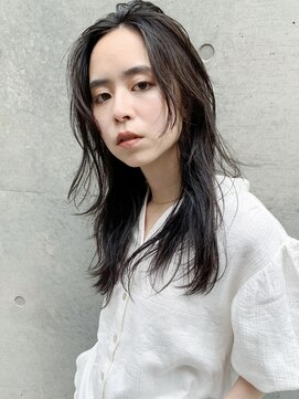 アイティー バイ アルバム 浦和店(IT by ALBUM) ラフレイヤー_セミウェットウェーブオリーブカラー_27842