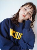 Lien☆小顔オン眉シースルーバング×セミウェットウェーブパーマ