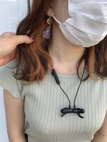 ヘアーアンドスパ メル(hair&spa m.e.l by origami)&nbsp;インナーカラー×ビタミンオレンジ