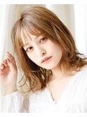 明るめカラーとシースルーバングで大人カジュアル/TAYA尼崎