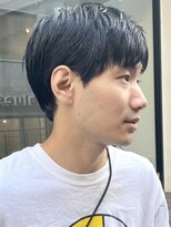 フイ メンズヘア ヨヨギ(Hui men's hair yoyogi) メンズ/アップバング/ツーブロックマッシュ/束感ショート/波巻き