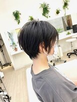 サンクレポ&nbsp;大人可愛い20代30代40代黒髪前下がりショートボブ丸みショート◎