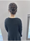 お呼ばれアレンジダウンシニヨン