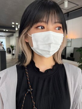 ムク 横浜店(muku) インナーカラーケアブリーチイヤリングカラーハイライトレイヤー