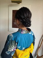 美容室 メザミー MESAMIES&nbsp;後ろでまとめるヘアスタイル浴衣崩れずらいなんでも似合う