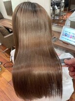 キュア 表参道(CURE)&nbsp;黒髪/グレージュカラー/ココアベージュ/ヘルシーロング/表参道