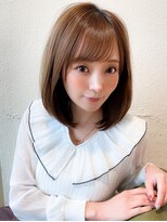 アフロート ディル(AFLOAT D'L)&nbsp;大人かわいい 2wayバング  グレージュ くびれヘア 髪質改善