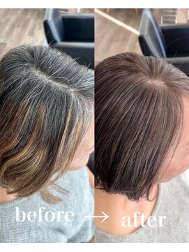 ハーツ(Heart's) 白髪ぼかし×ラベンダーグレージュ