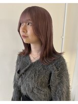 ニコフクオカヘアーメイク(NIKO Fukuoka Hair Make)&nbsp;ブリーチ1回の柔らかいピンクカラー/残留しないピンク