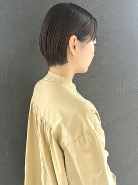 イロ プラス 南田宮店(iro+) 【nobuyo】short bob × Olive graige