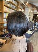 ショートボブ×ヘナカラー