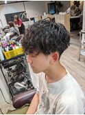 vマッシュ×波巻きスパイラルパーマ