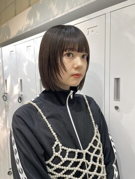 メゾンアクア 表参道(Maison ACQUA) ◎切りっぱなしボブ縮毛矯正ショートボブストレートパーマ