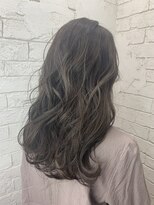 アジールヘア 所沢プロペ通り店(agir hair)&nbsp;ダークグレージュケアブリーチワンレン小顔レイヤー所沢韓国
