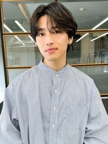 スタートウキョウ 渋谷(STAR TOKYO)&nbsp;毛流れセンターパート無造作パーマツーブロック刈り上げ