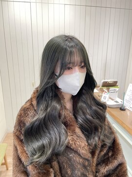 モリオフロムロンドン 大宮店(morio from London) 【レイヤー／オリーブベージュ／ブリーチなし】