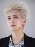 韓国ブリーチスパイキーアップバングコンマセンターパート