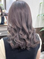 ベルヘアーデザイン 堺東(Belle hair Design)&nbsp;パープルブラウンラベンダーブラウンレイヤーカット堺東