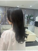 ダークアッシュグレー×ロング×髪質改善