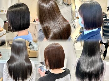 ビューバイネオリーブ 用賀店(Beau'r by neolive)の写真/こだわりの酸性ストレート/絹のような柔らかストレ-トで毎日のお手入れ◎顔周りの気になる癖もお任せ[用賀]