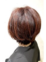 美容室 スタジアム(Stadium)&nbsp;髪質改善　ブリーチ無し　ショートボブ　イルミナカラー