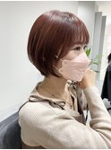 ショートボブ　くびれボブ