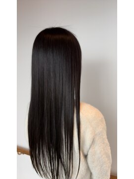 レオ 幸手(Leo) 髪質改善カラーくびれ巻き髪ロングヘア透明グレージュ