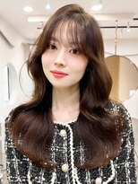 レア 表参道(L'ea)&nbsp;大人ガーリーダークアッシ似合わせカットミディアムレイヤー