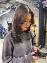 コルプラス(col +plus)&nbsp;レイヤーカット×グレージュ