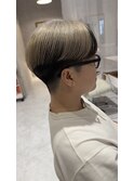 ツートーンセンターパート