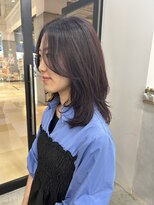 リンダ(LINDA)&nbsp;レイヤースタイル/ダークチェリー/暗髪[札幌美容室LINDA]