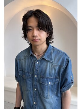 エマン(AIMANT) メンズ レイヤーボブパーマ