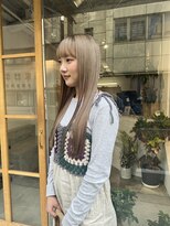 オムズポカ 栄矢場町店(OM's poka)&nbsp;ミルクティーベージュ/ブリーチカラー