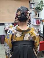 サキ(SAKI)&nbsp;アップ&袴着付け