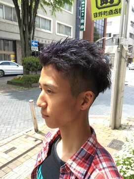 ピエスデシュブー(piece des cheveux) ダークブルーショート