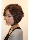 大人女性の前下がりショート☆【赤羽 赤羽岩淵 ガーデニア】