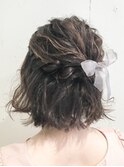 【Runon 日吉店】二次会ハーフアップヘアセット