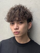 フィフス(fifth) 前下がりマッシュスパイラルパーマツーブロック無造作マッシュ