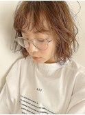 くびれヘア顔周り韓国レイヤーカット黒髪ショートミディアム/柏