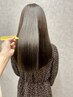 魔法の縮毛矯正「ケアルーガ」+髪質改善トリ-トメント+カット￥40700→23100